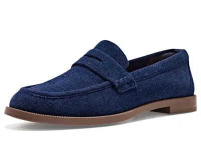 Rothys The Revelvettm Penny Loafers Women's Flat Shoes Revelvet Navy: 7 M, Synthetic