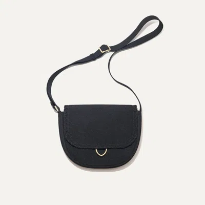Rothys The Saddle Bag In Black/neutral