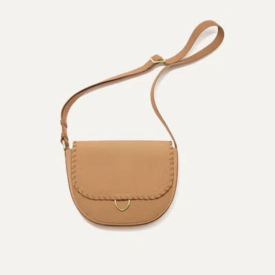 Rothys The Saddle Bag In Brown/neutral In Wren