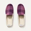Rothys The Scuff Slipper In Pink In Mauve Buffalo Check