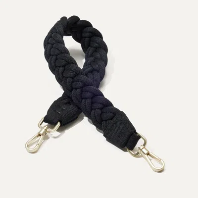 Rothys The Shoulder Strap In Black In Black Braid