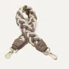 Rothys The Shoulder Strap In Brown In Cream And Cocoa Braid