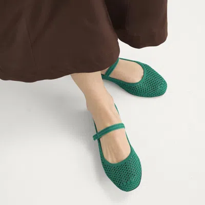 Rothys The Square Mary Jane In Green