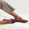 Rothys The Square Mary Jane In Red In Burgundy