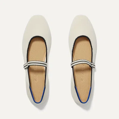 ROTHYS THE SQUARE MARY JANE IN WHITE/NEUTRAL