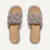 Rothys The Summer Sandal In Grey/metallic In Silver