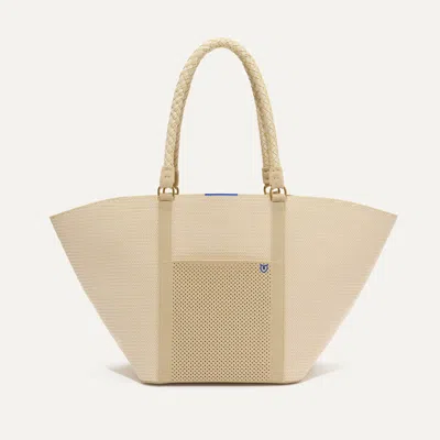 Rothys The Summer Tote In Brown/neutral In Meringue