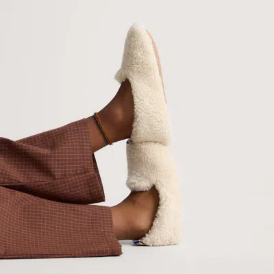 Rothys The Teddy Kids Slipper In White