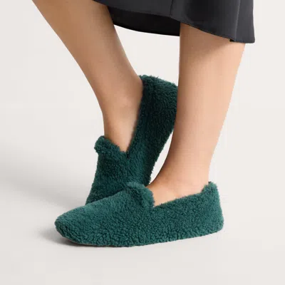 Rothys The Teddy Slipper In Green