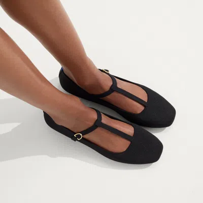 Rothys The Tstrap Mary Jane In Black/neutral