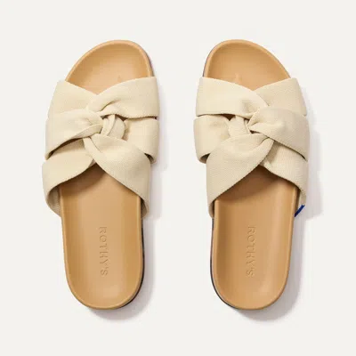 Rothys The Twist Slide In White/neutral