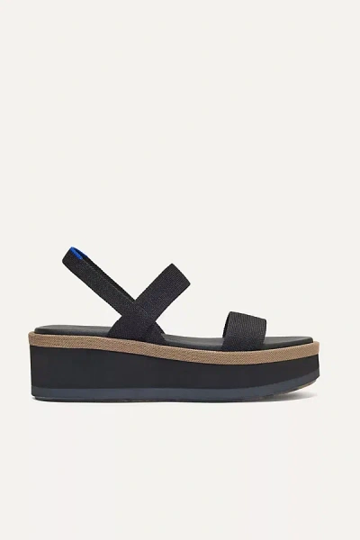 Rothys The Lightweight Wedge Sandals In Black