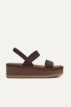 Rothys The Lightweight Wedge Sandals In Brown