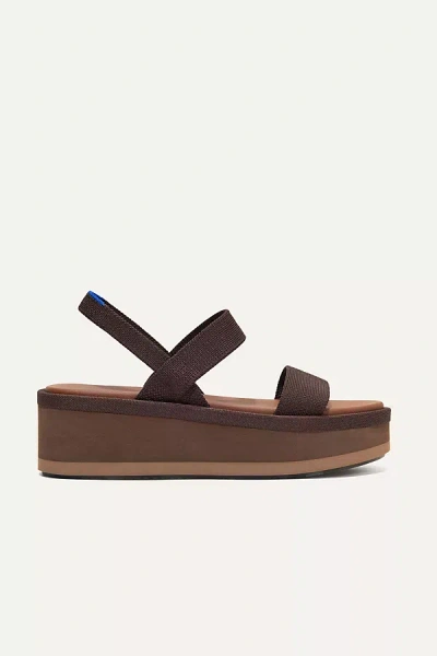 Rothys The Lightweight Wedge Sandals In Brown