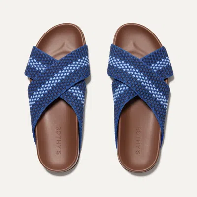 Rothys The Weekend Slide In Blue In Blue