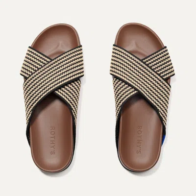 ROTHYS THE WEEKEND SLIDE IN BROWN