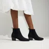 Rothys The Western Bootie In Black/neutral In Black