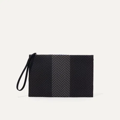 Rothys The Wristlet In Black In Shadow Black