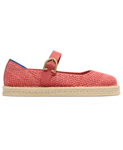 Rothys Women's Espadrille Mary Jane Round Toe Flats In Orange