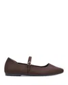 Rothys The Max Square Mary Jane Flats In Brown
