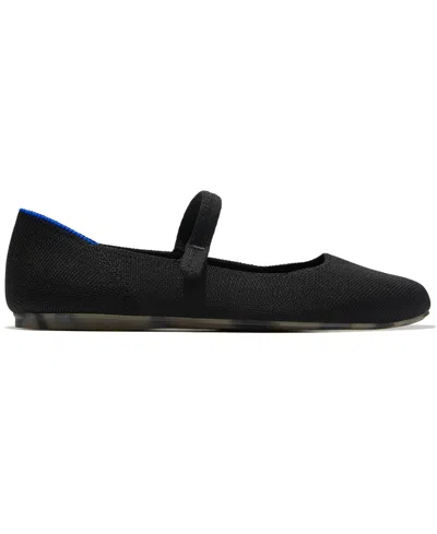 Rothys The Square Mary Jane Flats In Black
