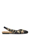 Rothys The Almond Slingback In Brown In Black