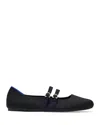 Rothys The Double Buckle Mary Jane In Black/neutral