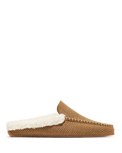 Rothys Women's The Scuff Slippers In Caramel Herringbone