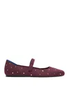 Rothys The Square Mary Jane In Red In Burgundy