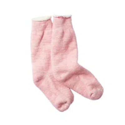 Rototo Double Face Crew Socks Light Pink