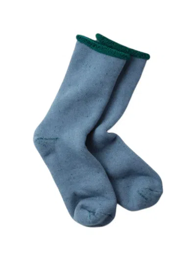 Rototo Double Face Socks In Blue