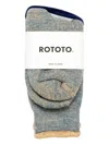 Rototo Double Face Socks In Multi