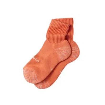 Rototo Everyday Pile Mini Crew Sock Light Orange