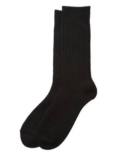 Rototo Ribbedsocks In Black