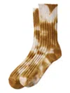 Rototo Tie-dye Ribbed Socks In Multi