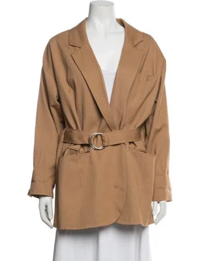 Pre-owned Roucha Coat In Neutrals