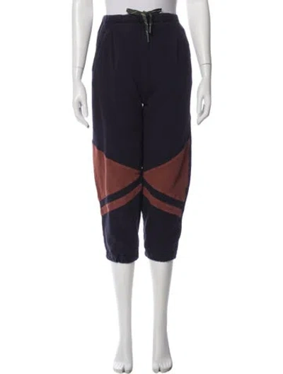 Pre-owned Roucha Colorblock Pattern Skinny Leg Pants In Gray