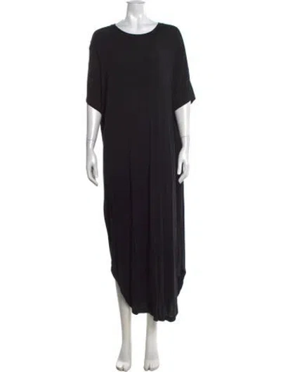 Pre-owned Roucha Crew Neck Long Dress In Red