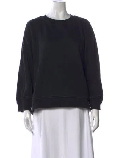 Pre-owned Roucha Crew Neck Long Sleeve Sweatshirt In Black