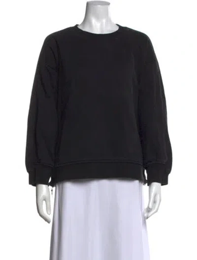 Pre-owned Roucha Crew Neck Long Sleeve Sweatshirt In Black