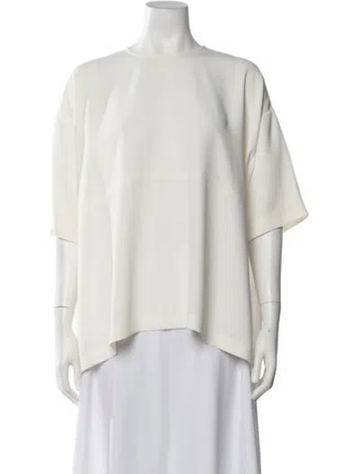 Pre-owned Roucha Crew Neck Short Sleeve Top In Neutrals