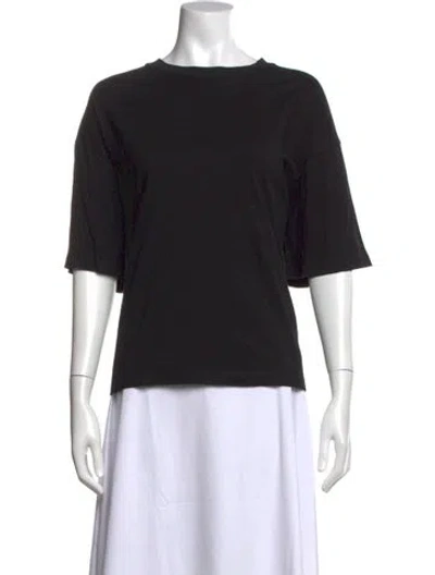 Pre-owned Roucha Crew Neck Short Sleeve T-shirt In Black