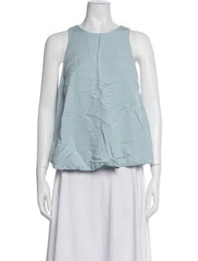 Pre-owned Roucha Crew Neck Sleeveless Top In Blue
