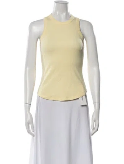 Pre-owned Roucha Crew Neck Sleeveless Top W/ Tags In Yellow