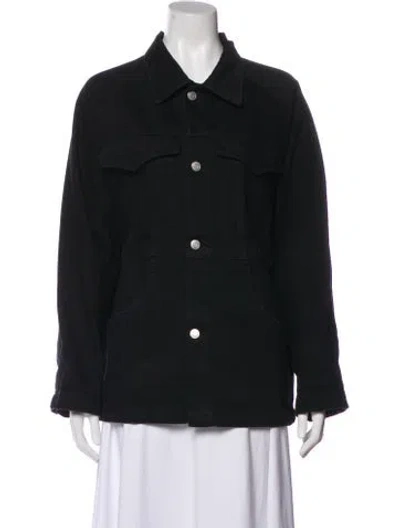 Pre-owned Roucha Denim Jacket In Black