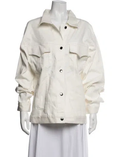 Pre-owned Roucha Denim Jacket In Neutrals