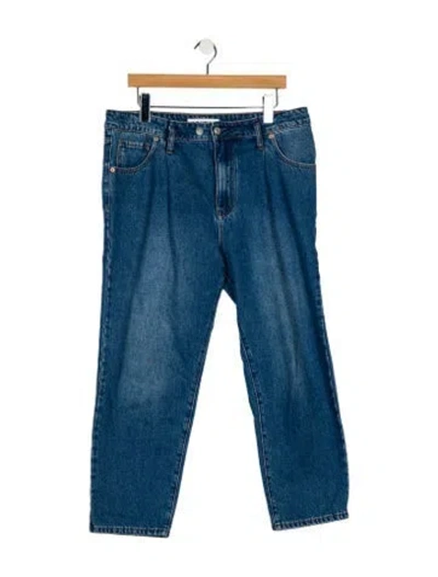Pre-owned Roucha High-rise Straight Leg Jeans In Blue