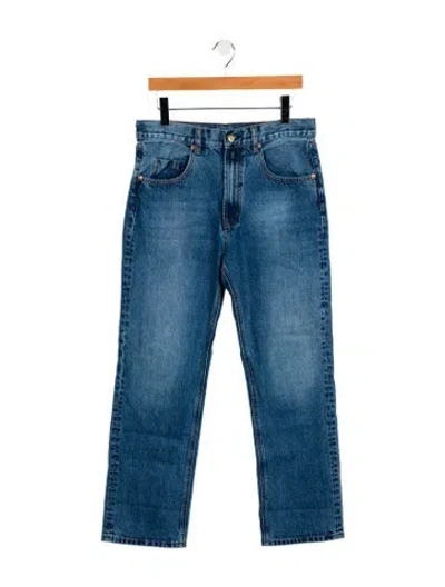 Pre-owned Roucha High-rise Straight Leg Jeans In Blue
