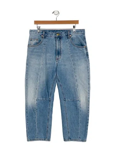 Pre-owned Roucha High-rise Straight Leg Jeans In Blue