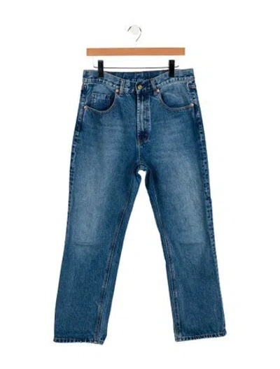 Pre-owned Roucha High-rise Straight Leg Jeans In Blue